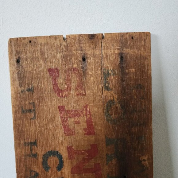 Cortlands Sensations Cut Plug Wood Sign Box 27" x 9" Antique From Wood Box - Picture 2 of 7